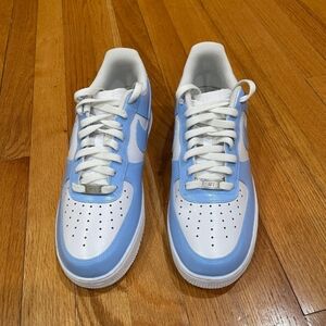 Nike Air Force 1 CUSTOM Colorblock Baby Blue Men’s Size 11.5
